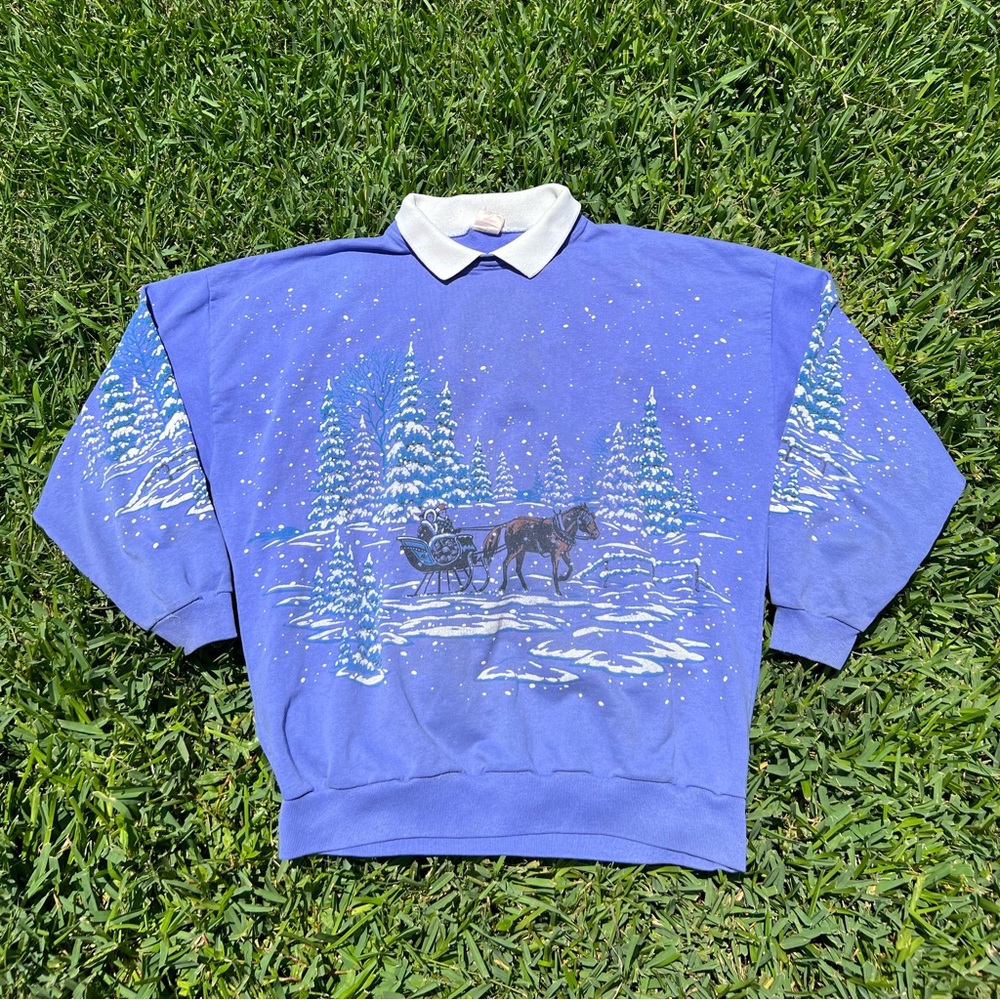 Vintage 90s Lifestyle All Over Print Wrap Around Animal Nature Shirt Size XXL